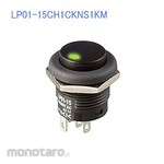 NKK Switches (formerly Nippon Kaikei) Round illuminated push button switch, partial illumination type (LP01 series)