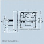 Nidek Components (formerly Nidec Copal Electronics) Illuminated push button switch mounting frame