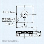 Nidek Components (formerly Nidec Copal Electronics) Illuminated push button switch, square 7.5 button