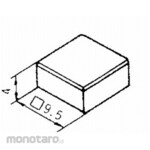 Nidek Components (formerly Nidec Copal Electronics) Push button switch cap square 9.5 white