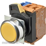 OMRON Push Button Switch Yellow (Saklar Tombol/Saklar Tekan)