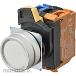 OMRON Pushbutton Switch A22NLP Green Metal Round (Flat)