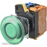 OMRON Pushbutton Switch A22NLP Yellow Resin Mushroom