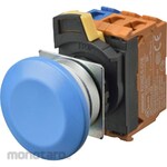 OMRON Pushbutton Switches A22NN Blue Metal Mushroom