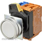OMRON Pushbutton Switches A22NN Red Metal Round (Flat)