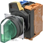 OMRON Selector Switch A22NWP Green