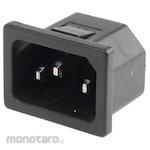 RS PRO C14 Snap-In IEC Connector Male