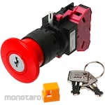 IDEC Push Button Switch Emergency Stop Push Lock Key Reset Diameter 22 HW Series (Saklar Kunci)
