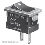 Miyama Electric Wave Type ON-OFF Switch, Tab Terminal, IO Display, Black