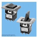 NIDEK Components (formerly Nidec Copal Electronics/Fujisoku) (Lever/Red/140000050559) Lever/Rocker Switch, 2-Pole, ON-ON, Solder Terminals + Attached Control Unit