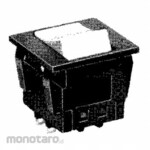 NIDEK Components (formerly Nidec Copal Electronics/Fujisoku) Small Rocker Switch, 3-Pole, ON/OFF, Solder Terminals