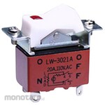 NKK Switches (formerly Nippon Kaikei) Illuminated Rocker Switch LW Series (Built-in neon bulb)