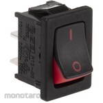 RS PRO Rocker switch RS Pro Black / Red