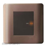Schneider Electric Zencelo 1 Gang 2 Arah Saklar Ganda Datar dengan Indikator Neon