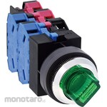 IDEC Φ25 TWS series Illuminated selector switch (LED) 45 ° 3 notch 3a-1b