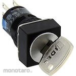 IDEC Diameter 16 A6 Series AS6 Type Selector Switch with Key Disc Tumbler Type (Square)