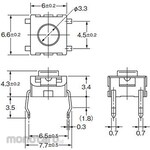 OMRON Seal Type Tactile Switch B3W