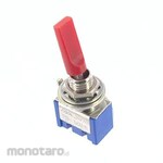 Miyama Electric Toggle Switch, Single Pole, ON-OFF, Red