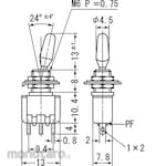 Miyama Electric Toggle switch MS-165-169 series