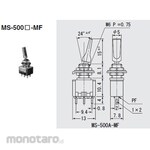 Miyama Electric White toggle switch, ON-OFF-ON
