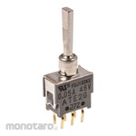 NIDEK Components (formerly Nidec Copal Electronics/Fujisoku) Fuji Toggle Switch DPDT (On) -Off- (On)