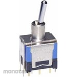 NKK Switches (formerly Nippon Kaikei) Toggle Switch Latching Double Pole Double Throw DPDT PCB 0.4 VA