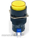 Kyohritsu Electronic Industry Illuminated push switch, round, alternate, LA128AY-11DZ series
