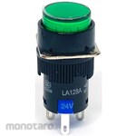 Kyohritsu Electronic Industry Illuminated push switch, round, momentary, LA128AY-11D series