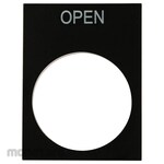 RS PRO Legend Plate for PTEC Push Button