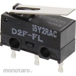 OMRON Extra miniature basic switch hinge, lever type D2F