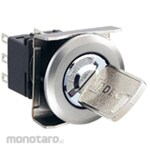 IDEC Flash Silhouette LBW Series Keyed Selector Switch Round / Black Bezel
