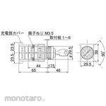 Maruyasu Dengyo 22Φ Key switch 2 notches Resin ring