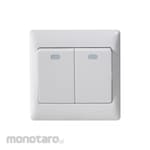 Chint Saklar 2 Gang 1 Way NEW 7G Series