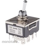RS PRO RS Pro toggle switch 4PDT On-On