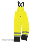 GLOWEAR BY ERGODYNE Black Bottom Rain Bibs