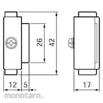 Fuji Electric Base board fixing bracket