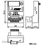 Mitsubishi Electric Function expansion board for RS-485 communication