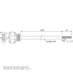 OMRON Dedicated Cable for CK3W Amplifier Connection Connector