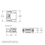 OMRON Devicenet Peripheral Device Dedicated Cable Branch Connector