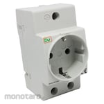 DV DIN Rail Schuko Socket