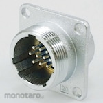 Nanaboshi NJC Series Jis Standard Medium Size Metal Connector Receptacle With Panel
