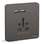 Schneider Electric AvatarOn USB Charger + 2 Socket-Outlet 2P