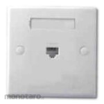 Schneider Electric S-Classic 1 Gang Socket Data Keystone Shutt with Cat 5e Modular Jack