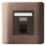 Schneider Electric Zencelo 1 Gang Data Outlet Cat 6 with Integrated Shutter