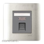 Schneider Electric Zencelo 1 Gang Telepon Socket On Shuttered Wallplate