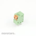 GB [Control Equipment] Terminal Block (2-pole, 2.54mm, One-touch, Green, Vertical)