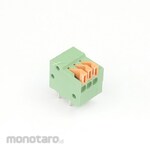 GB [Control Equipment] Terminal Block (3-pole, 2.54mm, One-touch, Green, Horizontal)