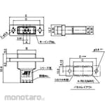 JST J300 Series/J 310 S Tab Housing Panel Mount