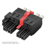 WEIDMULLER Female Plug, Push in Spring Connection BVFL 7.62HP/BCF 3.81 SN 180MF