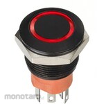 APEM Apem Pushbutton Switch 1 A Momentary Panel Mount 2 Pole On / Off Switch